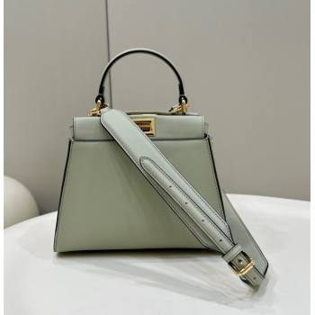 Fendi Peekaboo Mini Bag in Calfskin Leather Pale Green 2025 2125 Top Quality (CL-250208049)
