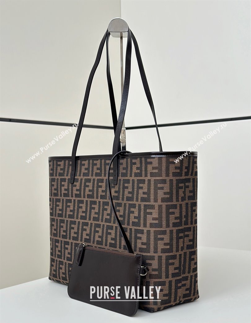 Fendi Roll Large Tote Bag in FF Fabric Brown 2025 8338 (CL-250210038)