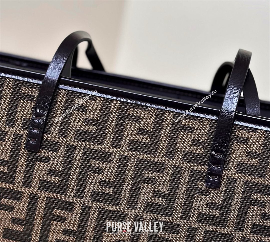 Fendi Roll Large Tote Bag in FF Fabric Brown 2025 8338 (CL-250210038)