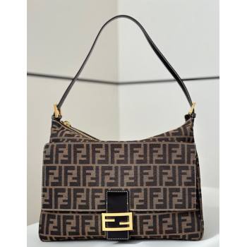 Fendi Large Hobo Bag in Brown FF Fabric 2025 8329 (CL-250210039)