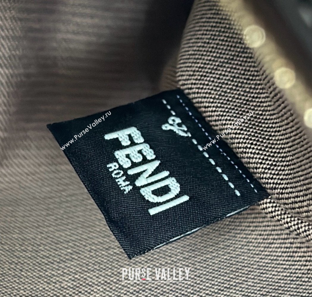 Fendi Large Hobo Bag in Brown FF Fabric 2025 8329 (CL-250210039)