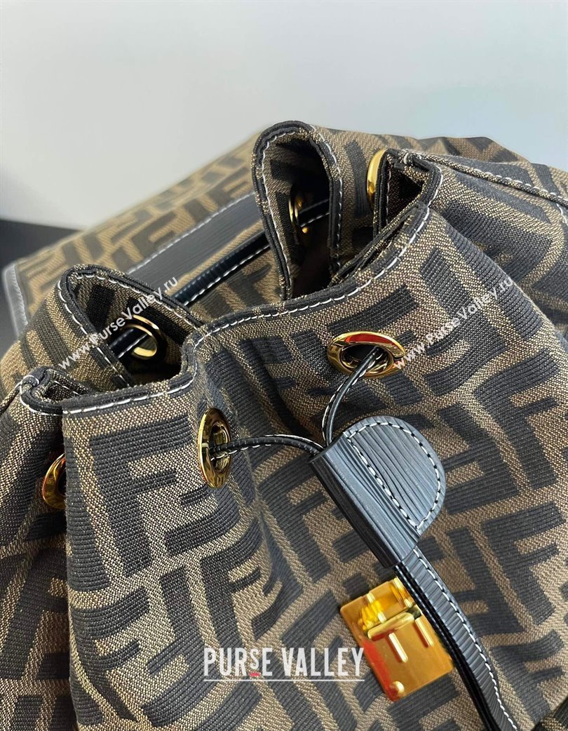 Fendi Vintage Backpack Bag in FF Fabric Brown 2025 0210 (AFEI-250210046)