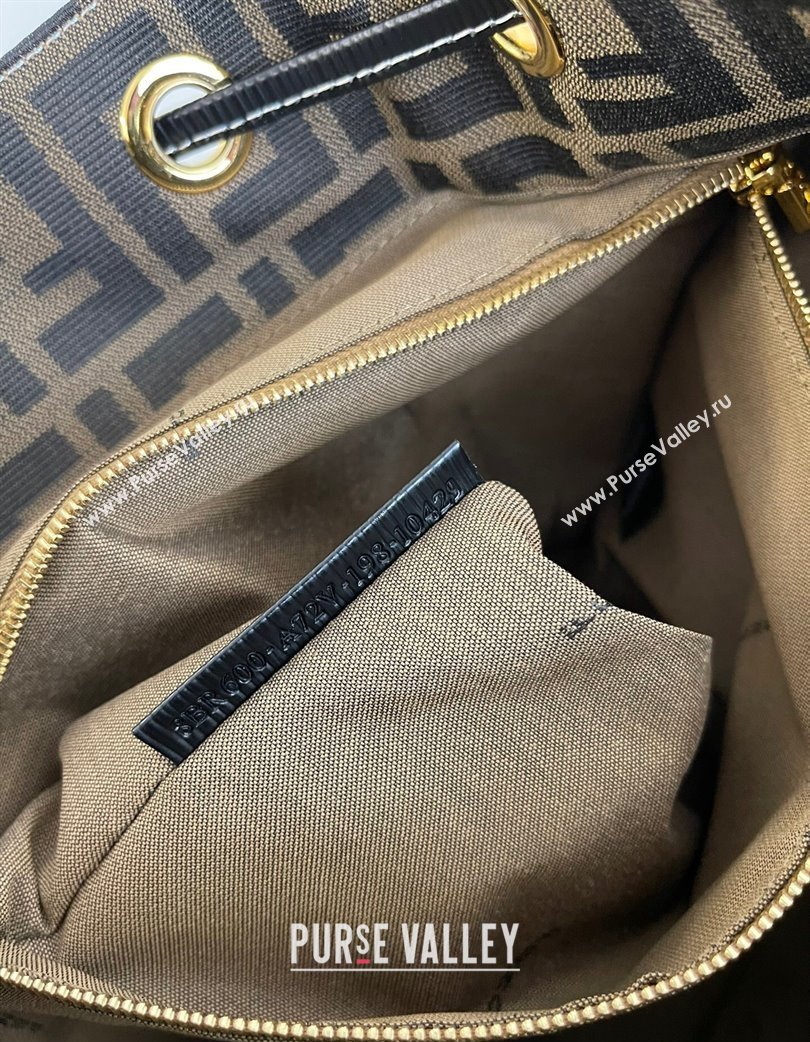 Fendi Vintage Backpack Bag in FF Fabric Brown 2025 0210 (AFEI-250210046)