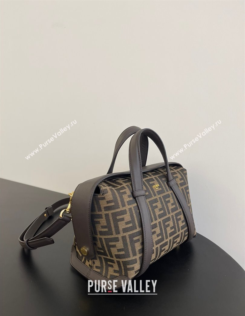 Fendi Vintage Boston 365 Bag in FF Fabric Brown 2025 0210 (AFEI-250210047)
