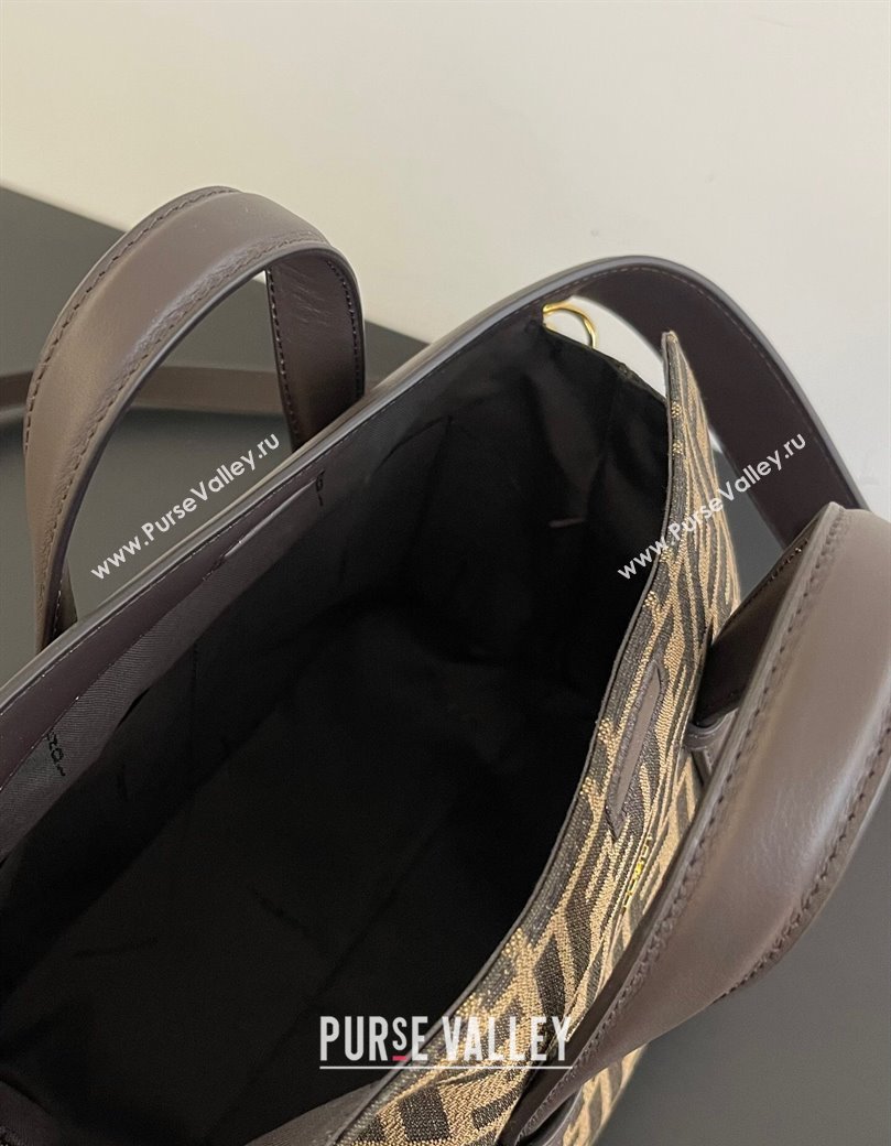 Fendi Vintage Boston 365 Bag in FF Fabric Brown 2025 0210 (AFEI-250210047)
