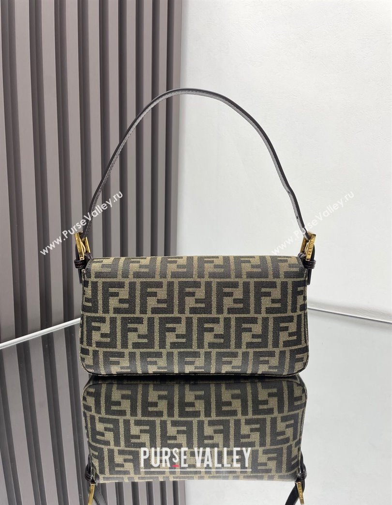 Fendi Baguette 1997 Medium Bag in FF Fabric Brown/Gold 2025 8657 (AFEI-250210042)