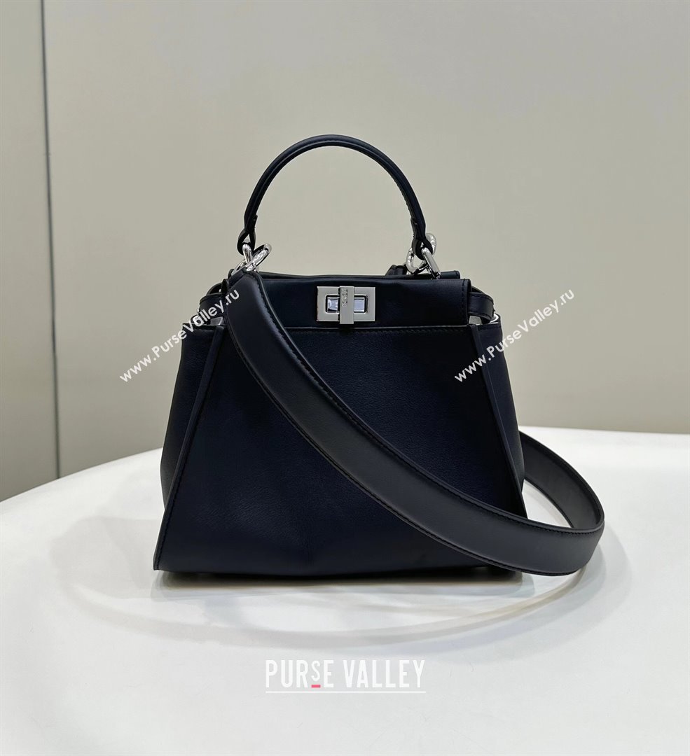 Fendi Peekaboo Mini Bag in Calfskin Leather Black 2025 2125 Top Quality (CL-250208054)
