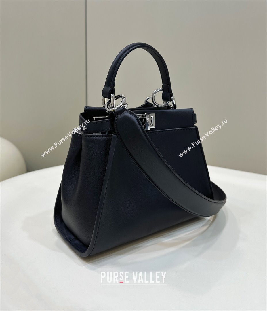 Fendi Peekaboo Mini Bag in Calfskin Leather Black 2025 2125 Top Quality (CL-250208054)