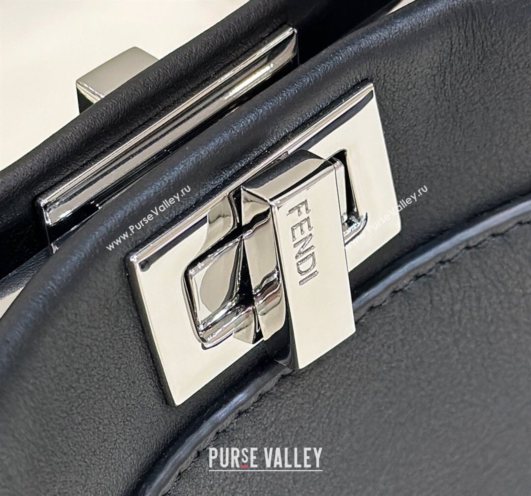 Fendi Peekaboo Mini Bag in Calfskin Leather Black 2025 2125 Top Quality (CL-250208054)