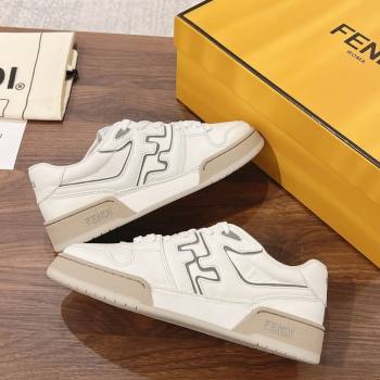 Fendi Match Low-top Sneakers in Calfskin Leather White Upper 2025 0220 (MD-250220098)