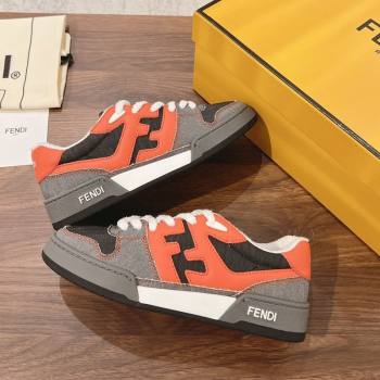 Fendi Match Low-top Sneakers in Canvas Dark Grey 2025 0219 (MD-250220117)