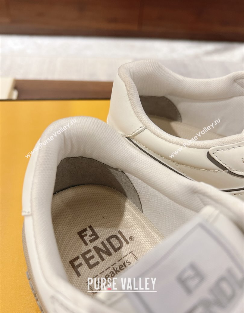 Fendi Match Low-top Sneakers in Calfskin Leather White Upper 2025 0220 (MD-250220098)