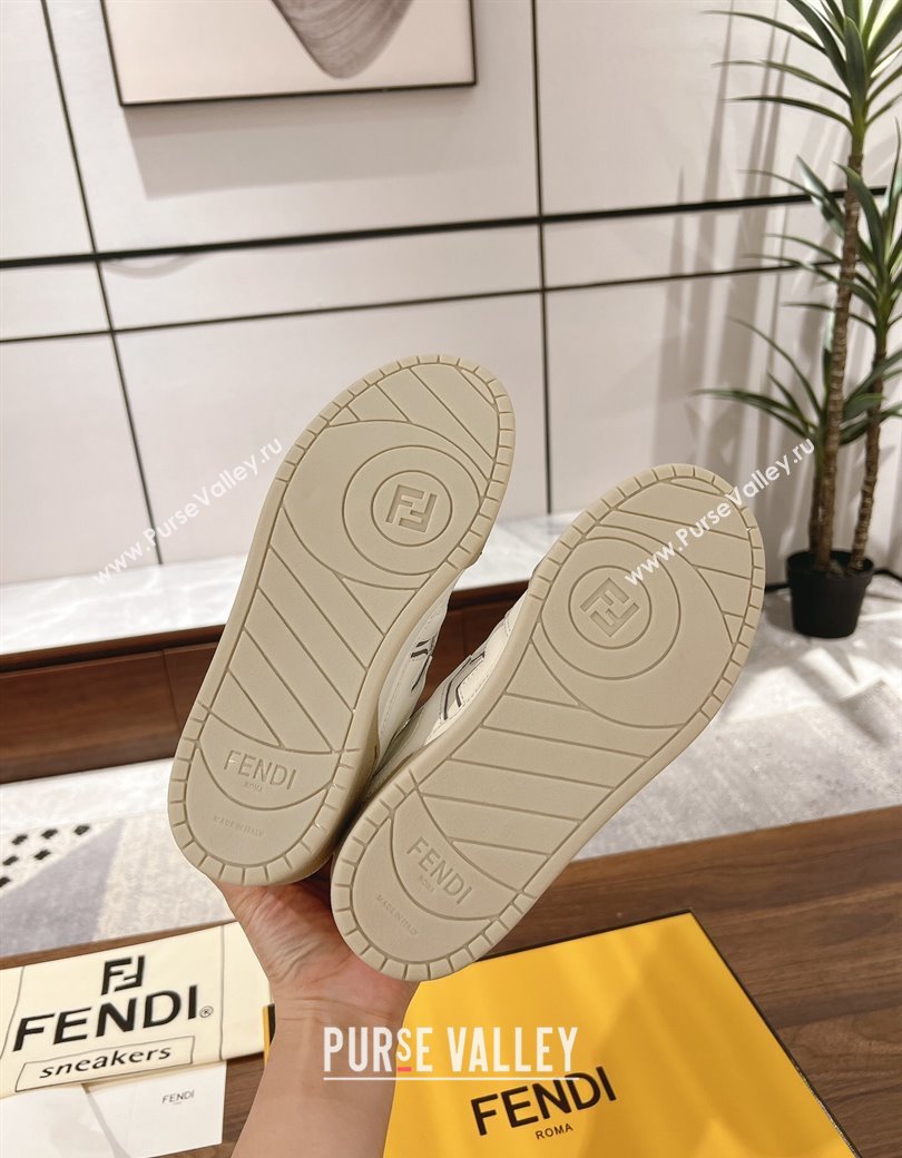 Fendi Match Low-top Sneakers in Calfskin Leather White Upper 2025 0220 (MD-250220098)