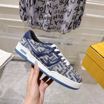 Fendi Match Sneakers in FF Denim Blue/Grey 2025 0426 (MD-250426015)
