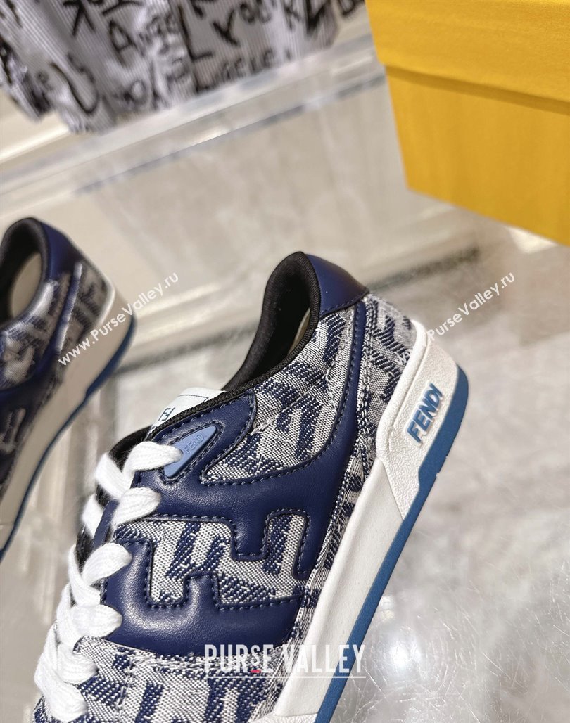 Fendi Match Sneakers in FF Denim Blue/Grey 2025 0426 (MD-250426015)