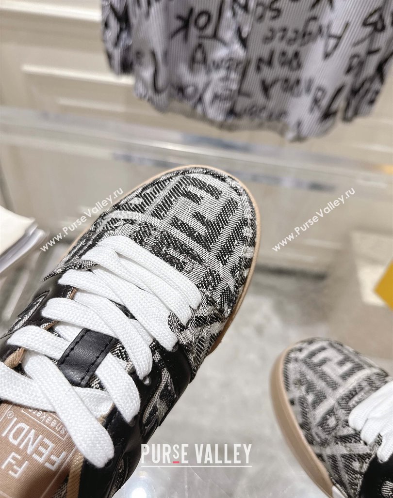 Fendi Match Sneakers in FF Denim Black/Grey 2025 0426 (MD-250426016)