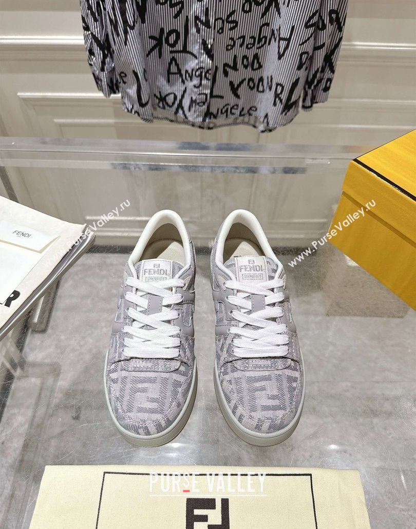 Fendi Match Sneakers in FF Denim Light Grey 2025 0426 (MD-250426017)