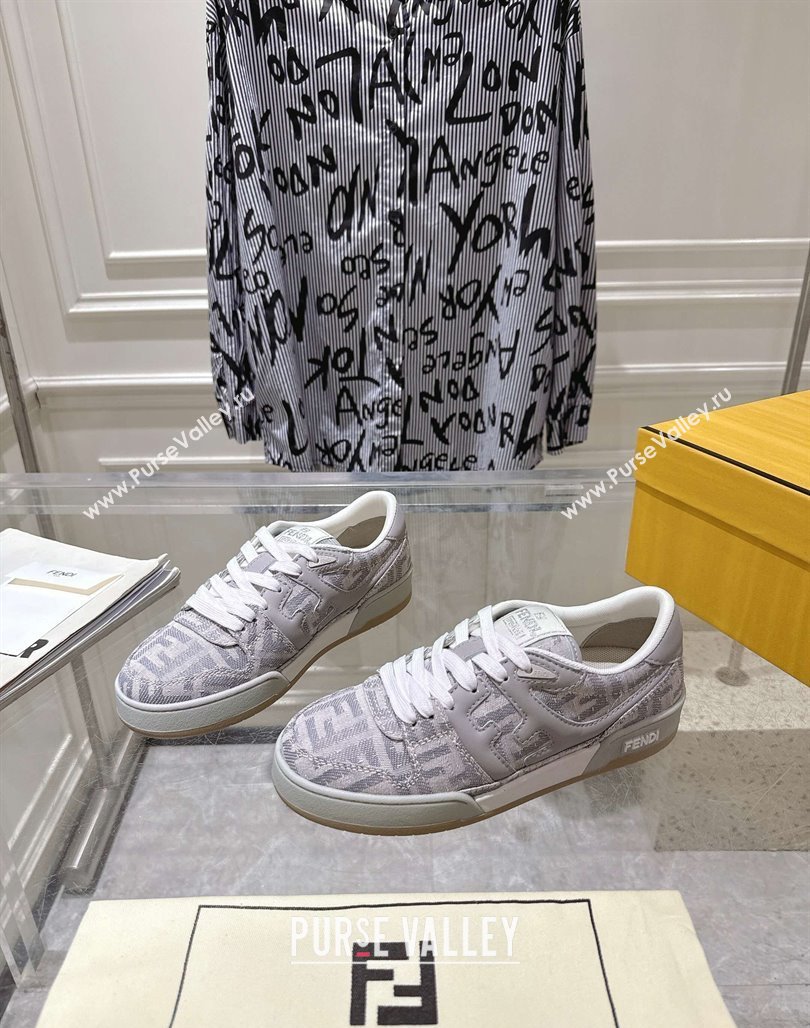 Fendi Match Sneakers in FF Denim Light Grey 2025 0426 (MD-250426017)