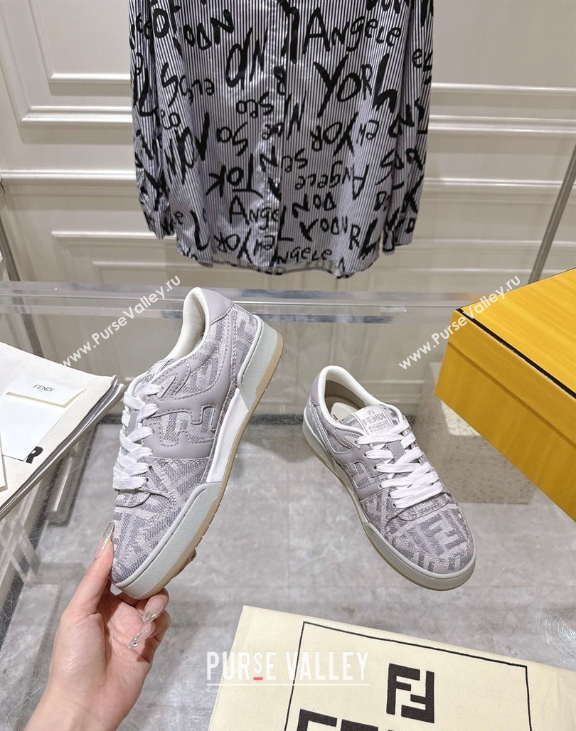 Fendi Match Sneakers in FF Denim Light Grey 2025 0426 (MD-250426017)