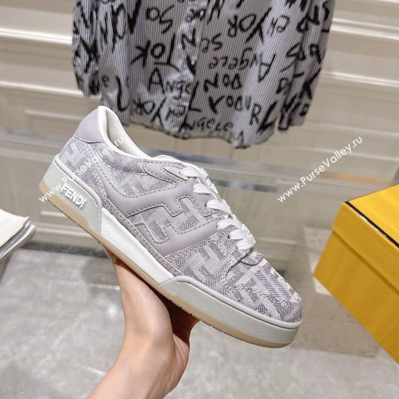 Fendi Match Sneakers in FF Denim Light Grey 2025 0426 (MD-250426017)
