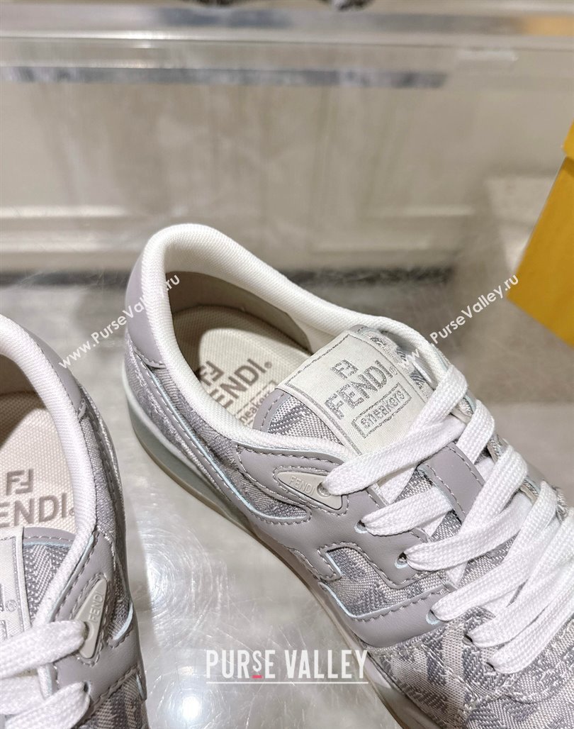 Fendi Match Sneakers in FF Denim Light Grey 2025 0426 (MD-250426017)
