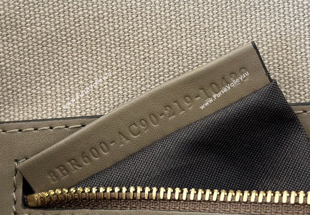 Fendi Baguette Medium Bag in Canvas with FF embroidery Brown/Grey 2025 0159M (CL-250522015)