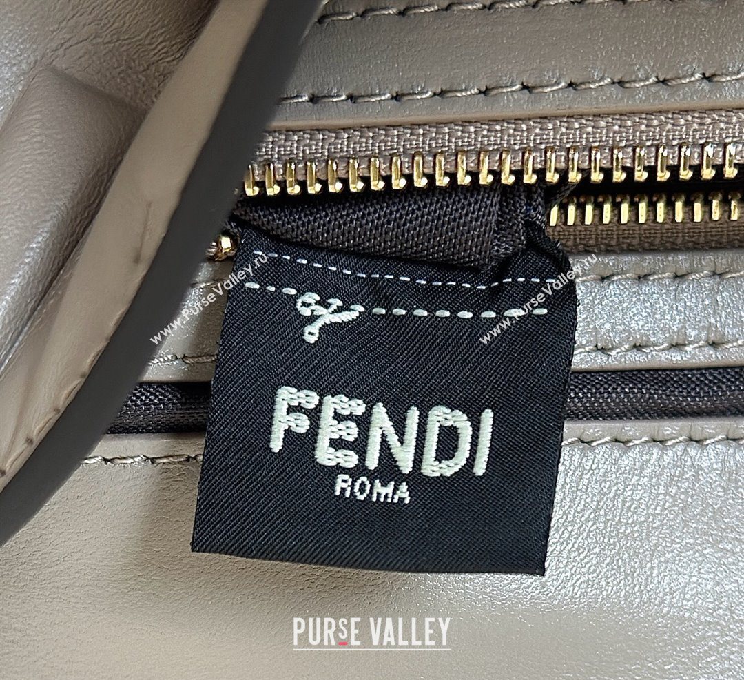 Fendi Baguette Medium Nappa Leather Bag Grey 20250522 0135M Top Quality (CL-250522028)