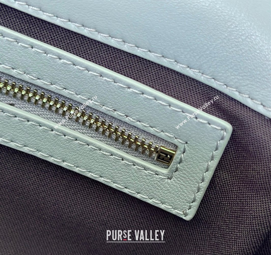 Fendi Baguette Medium Nappa Leather Bag Light Blue 20250522 0135M Top Quality (CL-250522029)