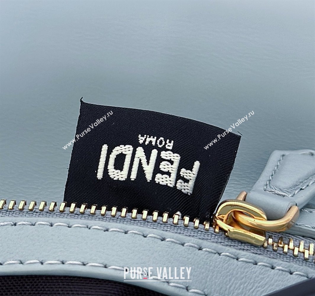 Fendi Baguette Medium Nappa Leather Bag Light Blue 20250522 0135M Top Quality (CL-250522029)