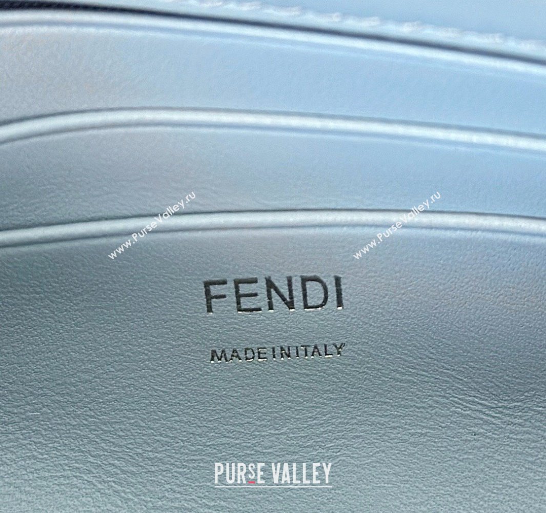 Fendi Baguette Mini Nappa Leather Bag Light Blue 20250522 0135S Top Quality (CL-250522030)