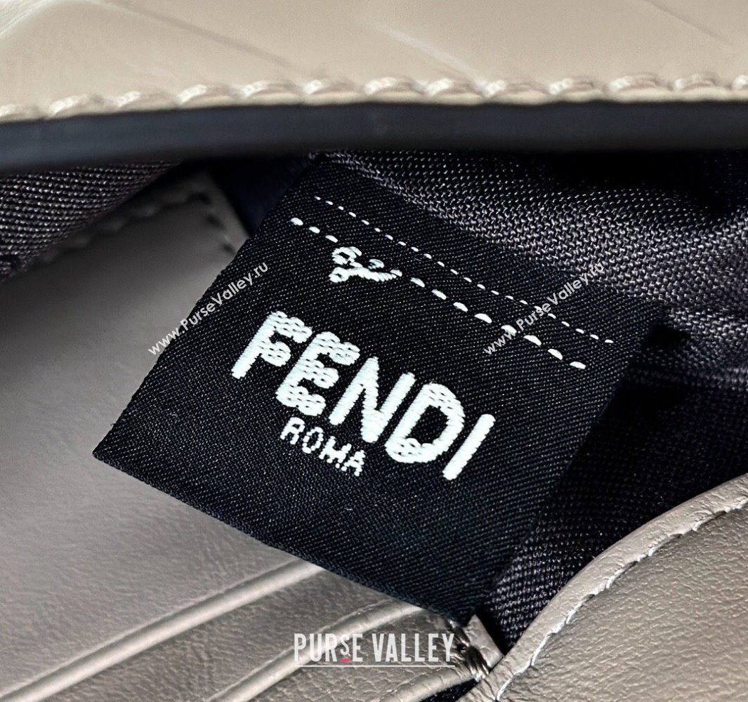 Fendi Baguette Mini Nappa Leather Bag Grey 20250522 0135S Top Quality (CL-250522031)