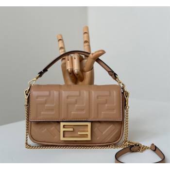 Fendi Baguette Mini Nappa Leather Bag Brown 20250522 0135S Top Quality (CL-250522032)