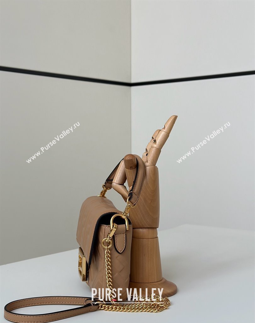 Fendi Baguette Mini Nappa Leather Bag Brown 20250522 0135S Top Quality (CL-250522032)