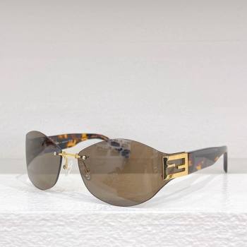 Fendi Sunglasses Baguette FE40159U Light Brown 2025 (shi-250614004)