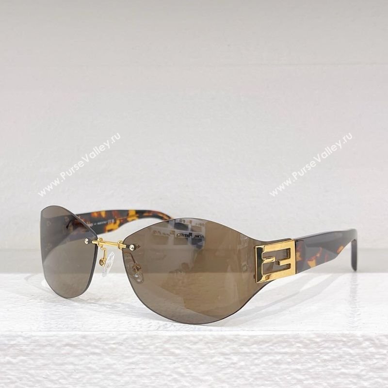 Fendi Sunglasses Baguette FE40159U Light Brown 2025 (shi-250614004)