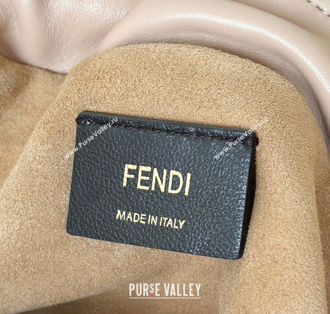 Fendi Mamma Baguette Large Bag in Nappa Leather Pale Pink 2025 8677L (CL-250628004)