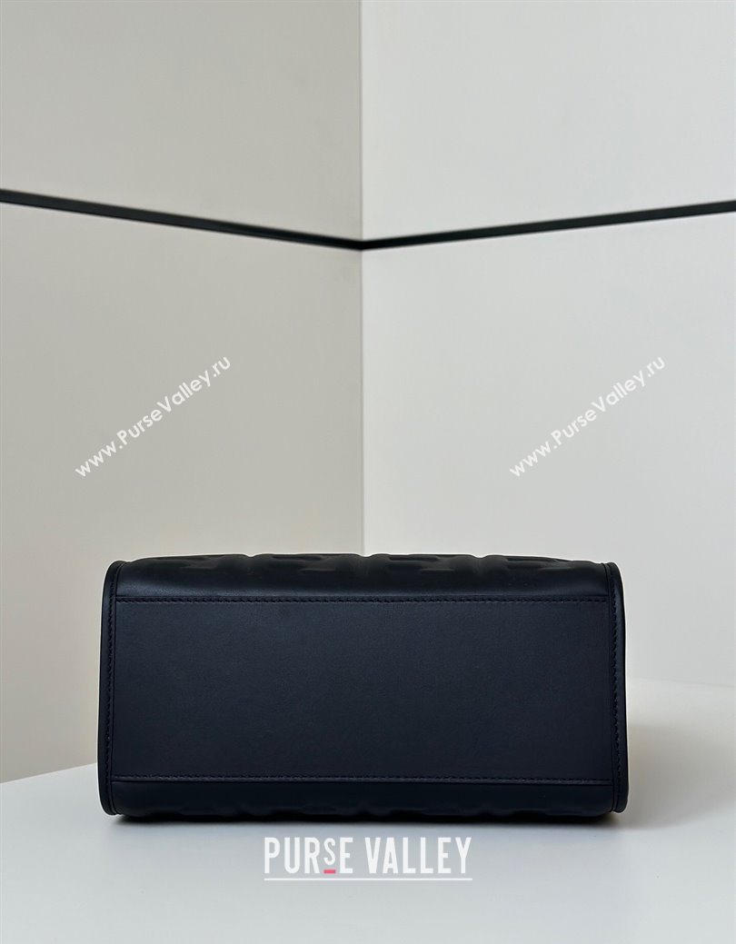 Fendi Sunshine Small Tote Bag in FF Leather Black 2025 8618 (CL-250628028)