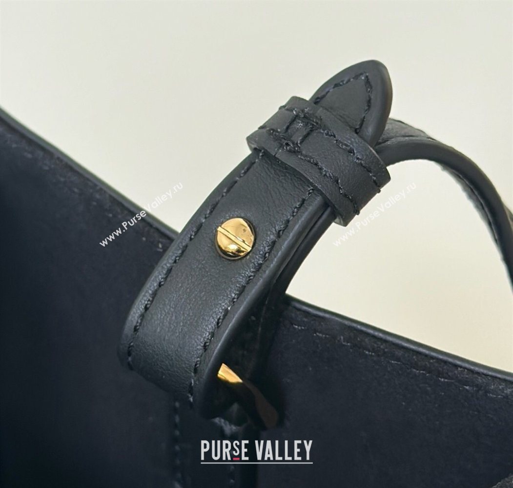 Fendi Sunshine Small Tote Bag in FF Leather Black 2025 8618 (CL-250628028)