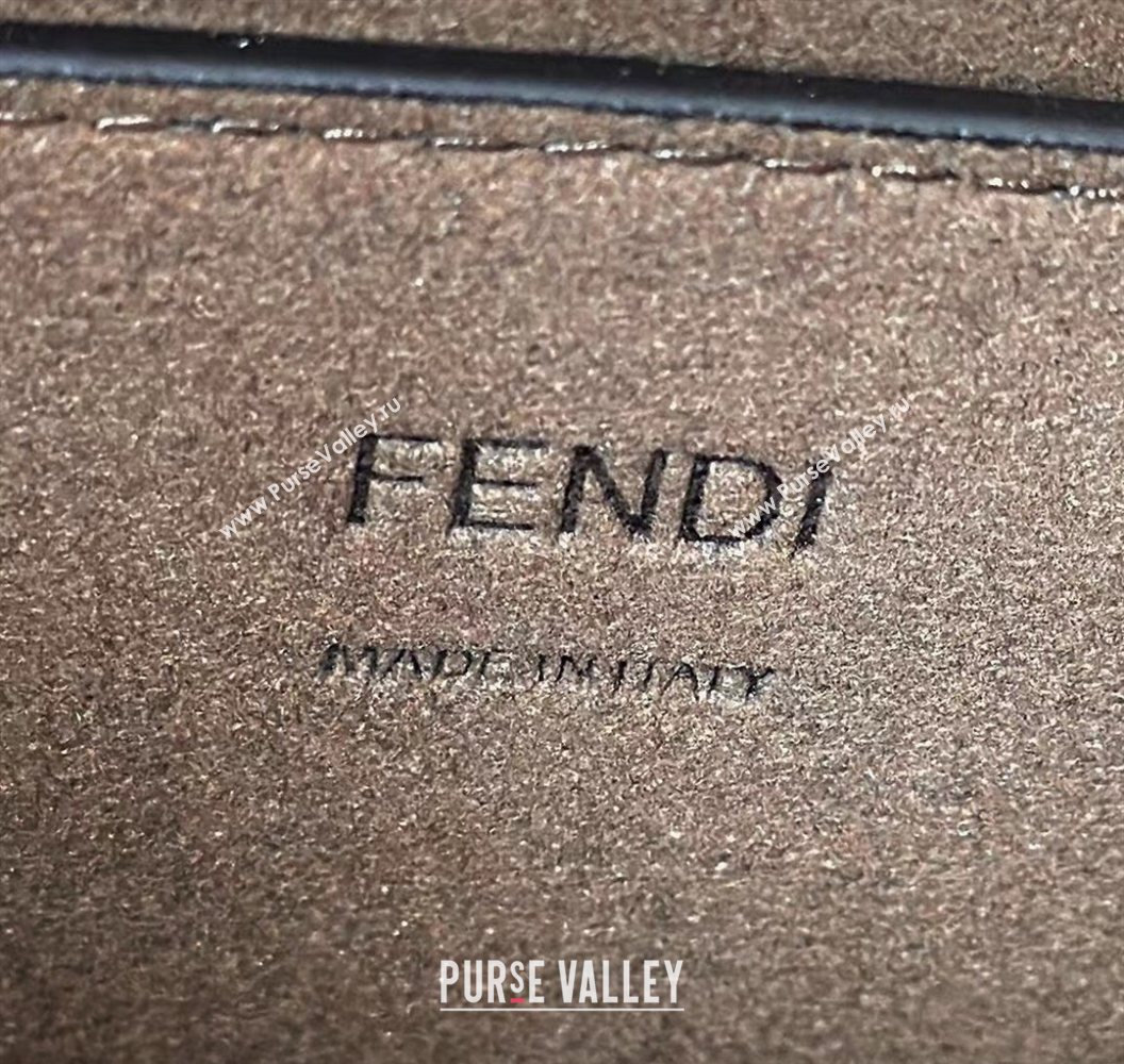 Fendi Sunshine Small Tote Bag in FF Leather White 2025 8618 (CL-250628029)