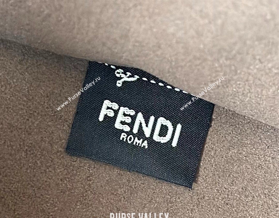Fendi Sunshine Small Tote Bag in FF Leather White 2025 8618 (CL-250628029)