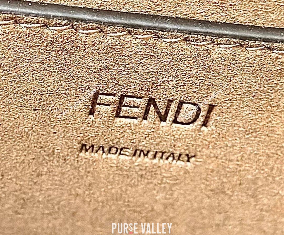 Fendi Sunshine Small Tote Bag in FF Leather Brown 2025 8618 (CL-250628030)