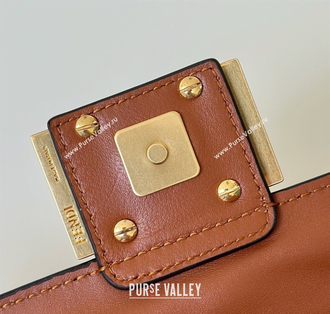 Fendi Baguette Mini Nappa Leather Bag Brown 20250628 0135S (CL-250628005)