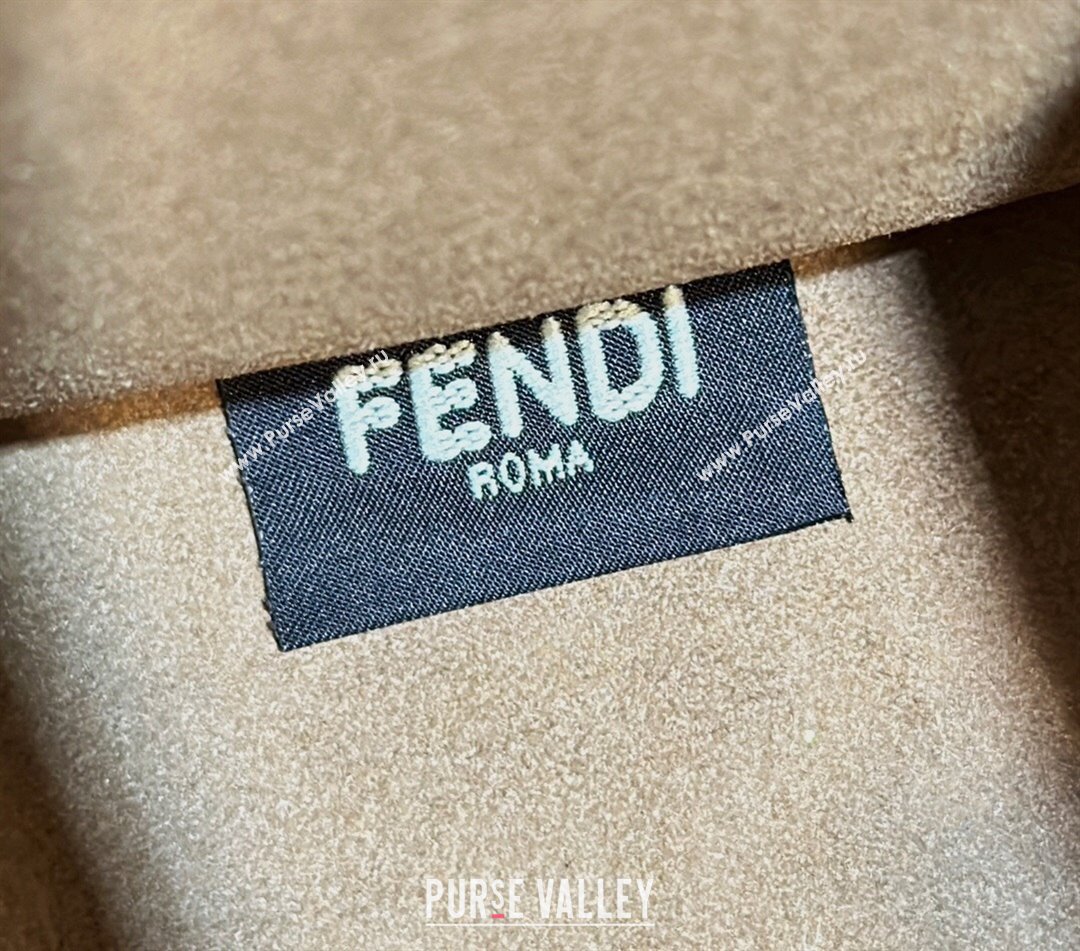 Fendi Sunshine Small Tote Bag in FF jacquard fabric Beige 2025 8618 (CL-250628031)