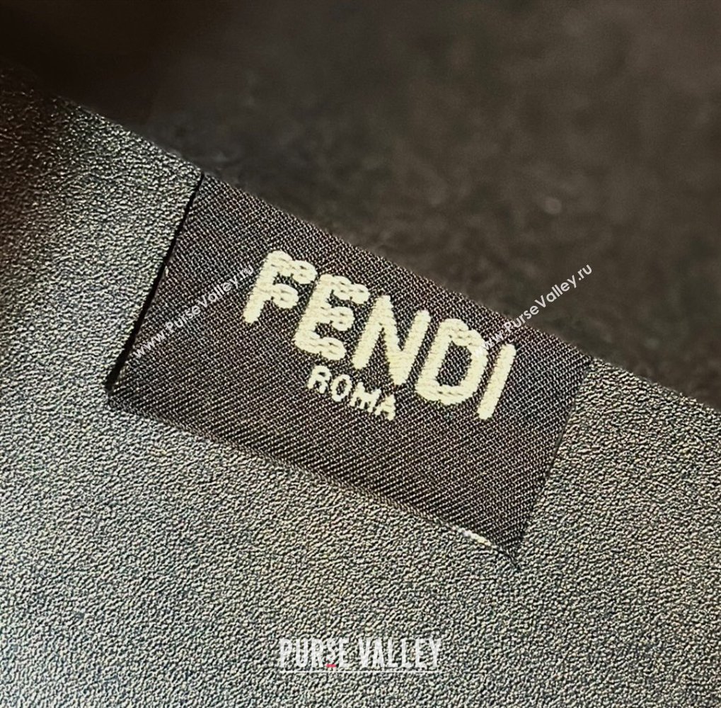 Fendi Sunshine Small Tote Bag in Logo Calfskin Leather Black 2025 8618 (CL-250628034)