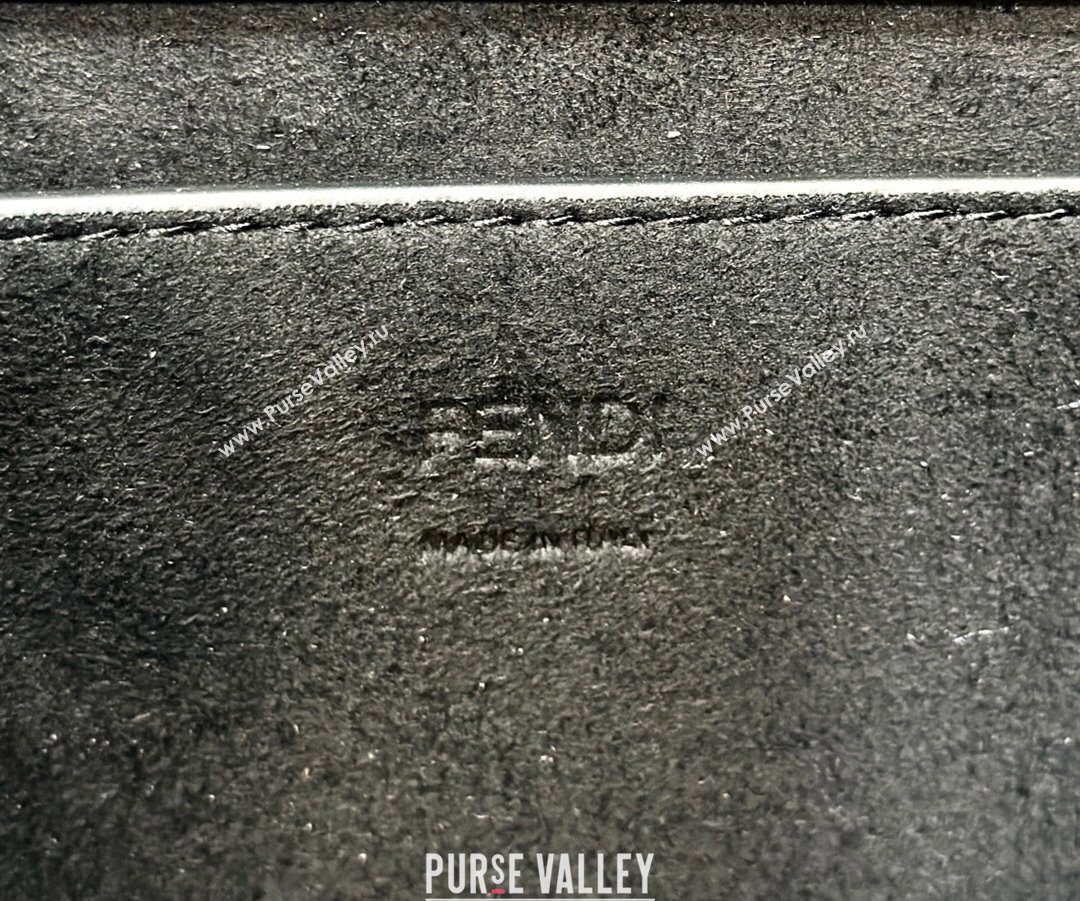 Fendi Sunshine Small Tote Bag in Logo Calfskin Leather Black 2025 8618 (CL-250628034)