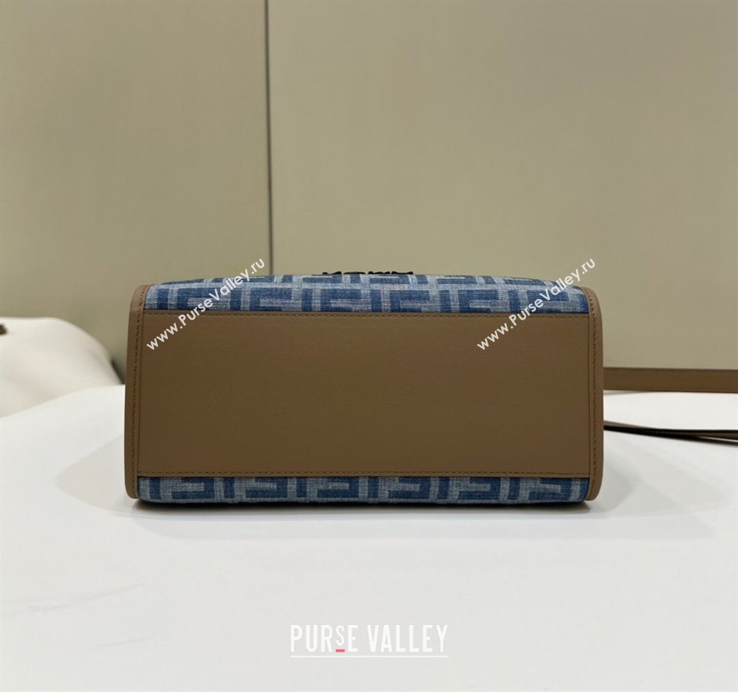 Fendi Sunshine Small Tote Bag in FF Blue Denim 2025 8618 (CL-250628032)