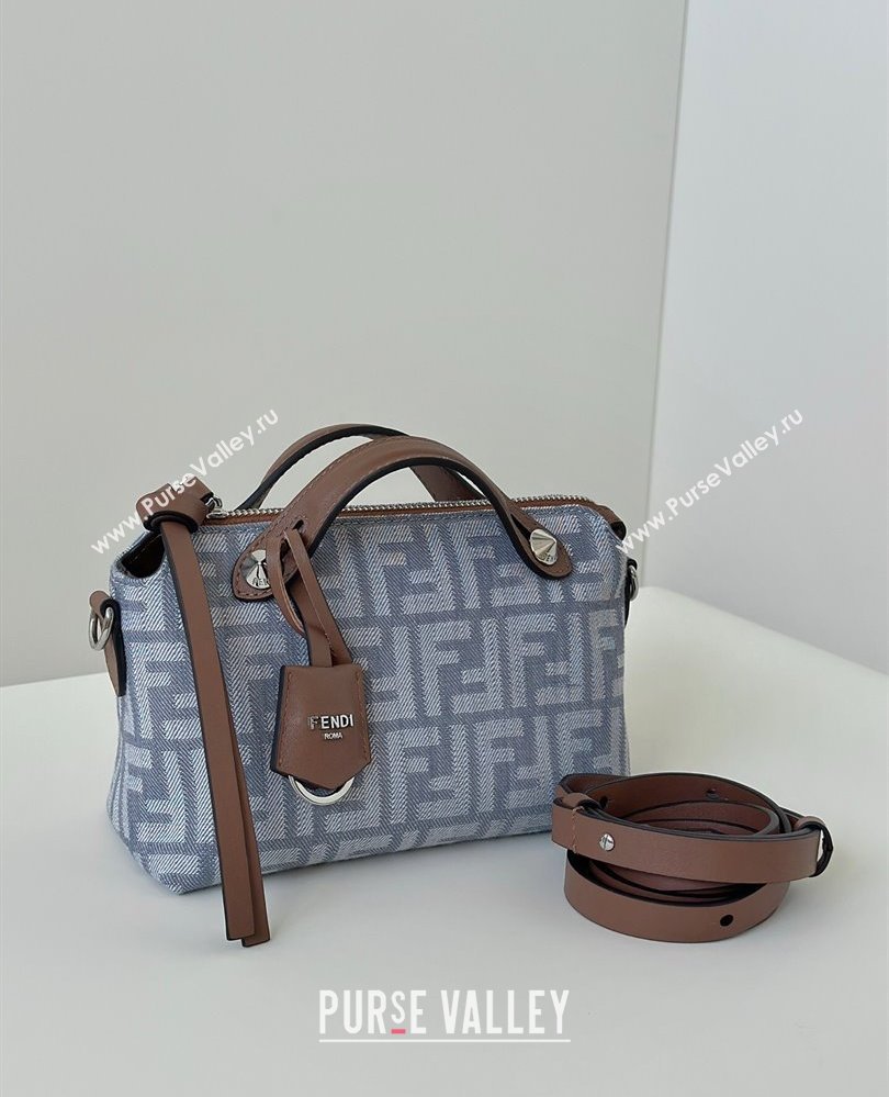 Fendi By The Way Soft Mini Bag in Blue denim-effect FF jacquard 2025 8665S (CL-250807027)