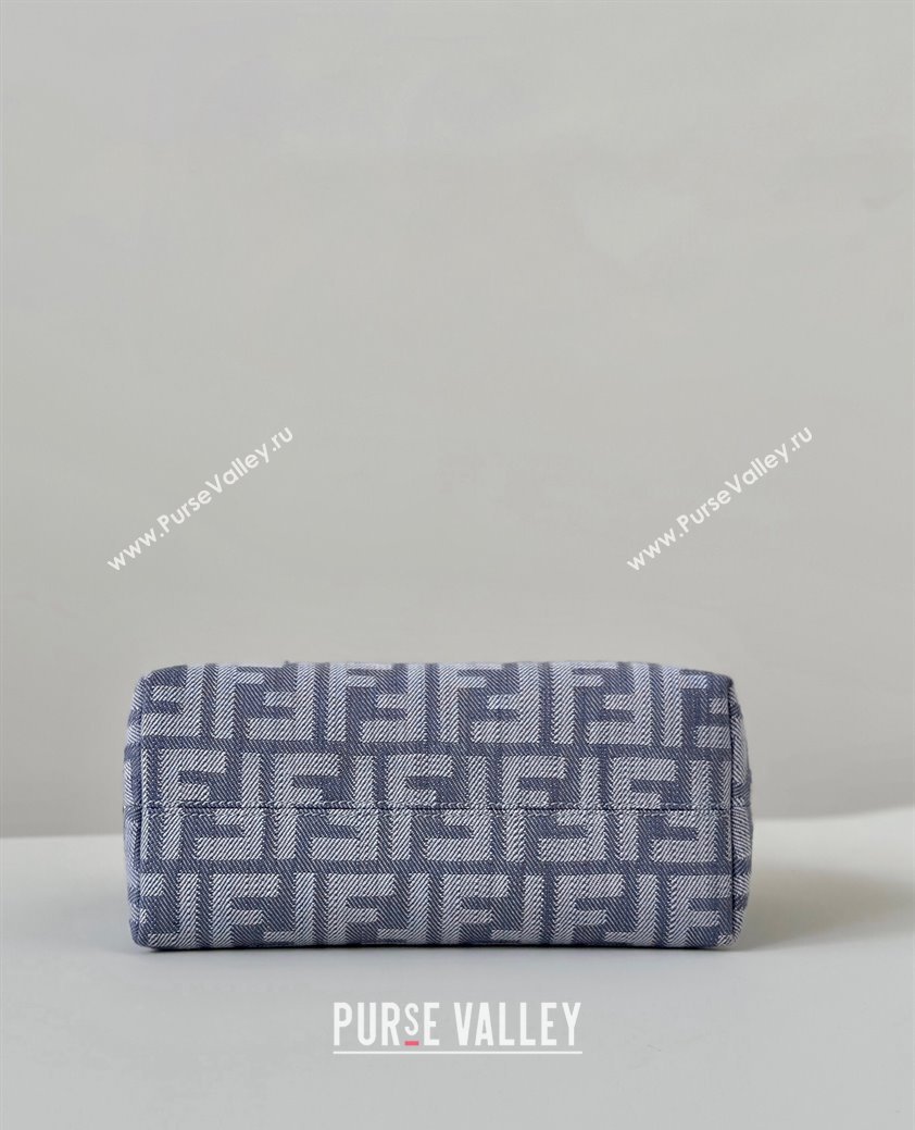 Fendi By The Way Soft Mini Bag in Blue denim-effect FF jacquard 2025 8665S (CL-250807027)