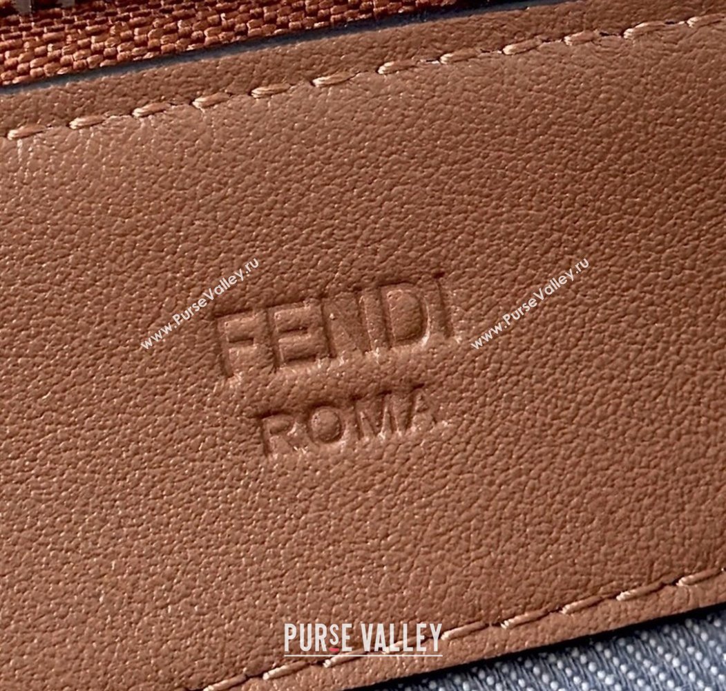 Fendi By The Way Soft Mini Bag in Blue denim-effect FF jacquard 2025 8665S (CL-250807027)