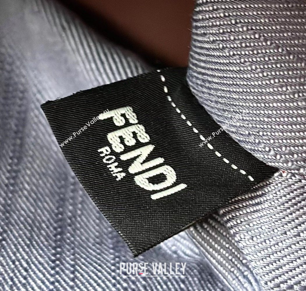 Fendi By The Way Soft Mini Bag in Blue denim-effect FF jacquard 2025 8665S (CL-250807027)